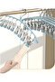 Multi Clip Drying Rack,Laundry Drying Racks with 10 Clips,Sock Dryer with Clips,Stainless Steel Drying Rack,Hanging Drying Rack for Drying Socks,Bras,Towel,Underwear,Baby Clothes,Grey (4pc) - 3