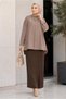 Beaded Crochet Crepe Skirt 60771