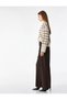 Pleated Straight Wide-Leg Fabric Trousers with Pockets and Belt - 2