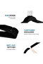 10-Pack 41.5cm Black Non-Slip Velvet Hangers - Slim Space-Saving Coat & Pant Hangers with 360° Swivel Hook - 2