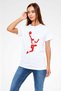Basketball Player Slam Dunk Silhouette Printed T-Shirt - 3