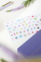 2027 Year Weekly Linen 9X17 cm Pocket Agenda 12 Months Lilac - 2