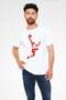 Basketball Player Slam Dunk Silhouette Printed T-Shirt - 2