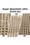 Waffle Weave Bath Mat,43x61cm Soft Absorbent Non-Slip Microfibre Rug for Bathroom and Living Room - 4