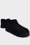 Suede Fur Lined Thick Sole Women's Boots Black - 5