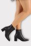 Thick Heeled Zippered Women's Boots Black - 6