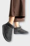 Mini Suede Fur Lined Low Sole Ankle Short Women's Boots Smoked - 5