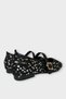 Women's Sequined Belted Ballerinas Silver - 4