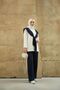 Women's Shoulder Shawl with Tie Detail, Suitable for Hijab, Comfortable Fit, Two-Piece Set - 2
