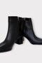 Thick Heeled Zippered Women's Boots Black - 3
