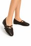 Cross-Strapped Women's Ballerina Shoes Brown - 4