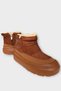 Nubuck Thick Sole Women's Boots with Fur Inside Taba - 2