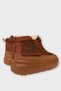 Nubuck Thick Sole Women's Boots with Fur Inside Taba - 6