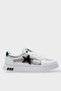 Women's Star Detail Stylish Sneaker Shoes White - Black