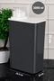 2-Piece Anthracite Detergent Storage Container Set with Self-Scale Detergent Dispenser, White, Colored, Transparent Label, 3000 ml - 3