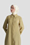 Modal Blend Buttoned Basic Tunic Milk Coffee - 4