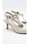 Open Back Mid-Heeled Women's Evening Dress Shoes with Mid-Heel - 3
