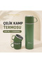 Steel Camping Thermos 500 ml Set with 2 Cups Camping Thermos Set