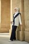 Women's Shoulder Shawl with Tie Detail, Suitable for Hijab, Comfortable Fit, Two-Piece Set - 4