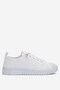 Women's Easy-To-Wear Rubber Laced Sports Linen Sneaker Shoes White
