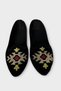 Embroidery Detailed Home Women's Ballerina Shoes Yellow - Red - 3