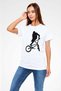 Bicycle White Unisex T-Shirt T-Shirt - 3
