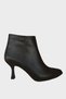 Goblet Heel Zippered Women's Boots (8cm) Black