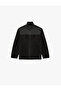 Pocket Detailed Zippered Long Sleeve High Collar Fleece Sweatshirt