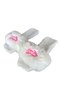 Barbie Detailed Plush Women's House Slippers White - 3