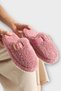 Fluffy, Doesn'T Make Noise, Eva Sole Buckle Women's House Slippers Dried Rose - 4