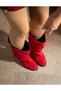Telly Red Suede Rubber Sole Boots Bottie - 2