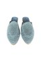 Lace Embroidered Women's Slippers Blue - 2