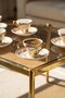 Marielle 24K Gold Detailed Porcelain Coffee Cup Set for 6 People - 90 ml