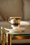 Macbeth 24K Gold Detailed Porcelain Coffee Cup Set for 6 People - 90 ml - 2