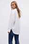 Women's white jacquard oversize woven shirt alc-x15629 - 4