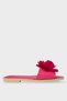 Women's Rose Flower Gift Bundle Dowry Slippers Fuchsia