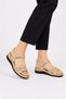 Ortopedil Double Stone Detailed Padded Women's Sandals Beige - 4