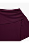 Viscose Blended Layered Collar Off-The-Shoulder Bat Sleeve Blouse - 3