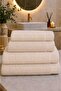 Viona 4-Piece Bath Towel Set - Hand and Face Towels - Dowry - Gift 100% Cotton