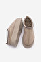 Women's Fur Lined Thick Sole Closed Front Daily Winter Slippers Furenta Light Mink Suede - 7