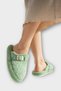 Fluffy, Doesn'T Make Noise, Eva Sole Buckle Women's House Slippers Green - 5