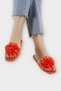 Women's Rose Flower Gift Bundle Dowry Slippers Orange - 2