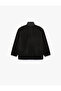 Pocket Detailed Zippered Long Sleeve High Collar Fleece Sweatshirt - 2