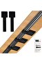 100Pcs Hook and Loop Cable Straps, Self Adhesive Cable Ties (Black)
