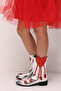 Silver Hearted Tasseled Girls' Cowboy Boots - 2