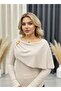 New Product Ottoman Fabric Women's Blouse with Ruffles and Accessory Details
