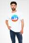 Canoe Printed Unisex White T-Shirt - Tshirt - 2