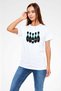 Bowling Printed Unisex White T-Shirt - Tshirt - 3