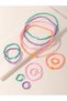 Pack of 12 - Girls Multi-Color Heart Charm Beaded Heart Necklace, Bracelet and Ring - 4