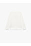 Printed Cotton Crew Neck Long Sleeve Camisole T-Shirt - 2